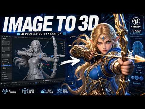 Hyper3D Rodin Tutorial 2026 | Convert Image to 10M Polygon 3D Model in 4s
