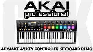 Video thumbnail for Akai Advance 49 Key Controller Keyboard Akai Advance 49 Demo Review by GAK