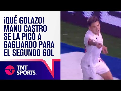 ¡Pero qué GOLAZO! CASTRO recibió y en el mano a mano se la picó a GAGLIARDO