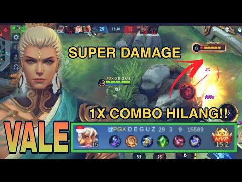 VALE SUPER DAMAGE 1X COMBO HILANG !! - BEST BUILD VALE 2021