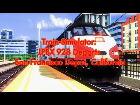 HD Train Simulator: JPBX 928 Departs San Francisco Depot, California
