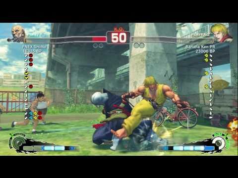 Shine [Gouken] vs Banana Ken [Ken] 2/2 SSF4 Ranked Matches - Xbox Live - TRUE-HD