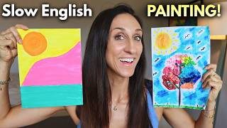 Slow English Coffee Chat 🎨 My New Hobby!