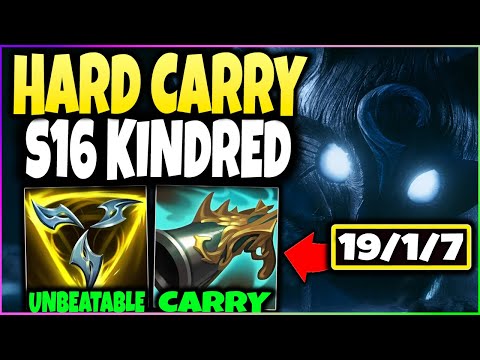 Become Unbeatable With Season 16 Crit Kindred Jungle! (Carry With Kindred Easily!)