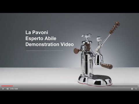 La Pavoni Esperto Abile Instructions Video - How to make coffee on the lever machine.