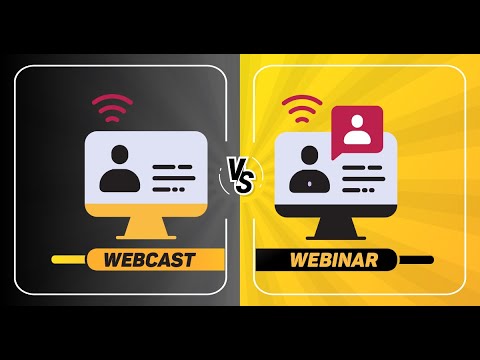 Webcast vs. Webinar - All you need to know about the Difference