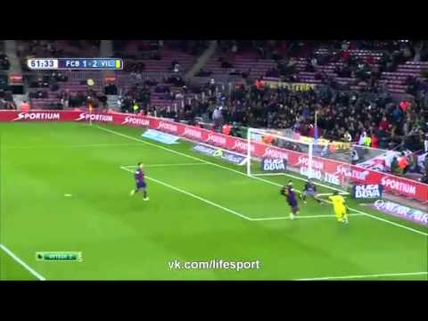 Barcelona 3   2 Villarreal   Primera Division   Highlights   01 02 2015