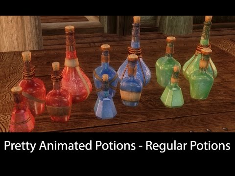 Skyrim mod spotlight 2016 - Pretty Animated Potions - Regular Potions