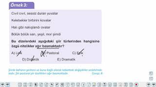 Eğitim Vadisi AYT Edebiyat 4.Föy Şiir Konu Anlatım Videoları