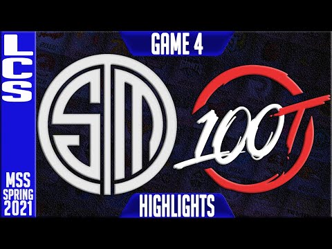 TSM vs 100 Highlights Game 4 | LCS MSS Playoffs Spring 2021 Round 2 | Team Solomid vs 100 Thieves