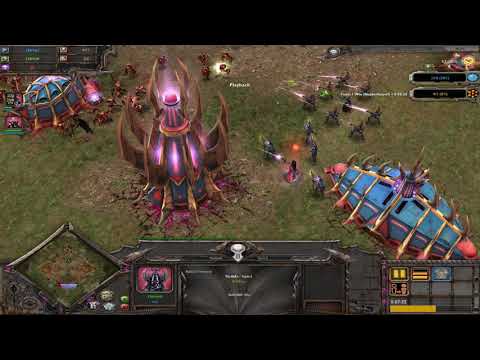 Necrons vs Dark Eldar on Shrine of Excellion (Soulstorm multiplayer)