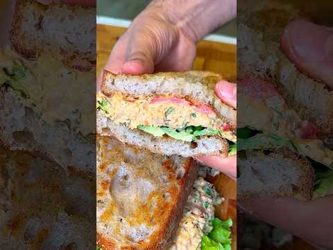 10 Minute Chickpea “Tuna” Sandwich 🥪 High Protein Vegan Lunch
