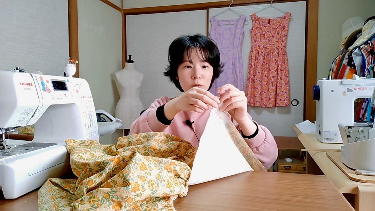 作って着てみたらどんな気持ちがするだろう？昭和36年の服を自分に合うように作ってみた！