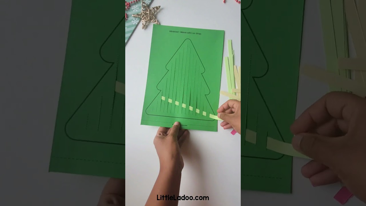Paper weaving Christmas tree