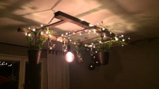 DIY Ladder Ceiling Lamp controlled by Telldus + Node-RED