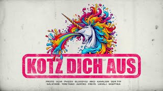 Kadr z teledysku Kotz Dich Aus tekst piosenki Proto & Alva & Phizzo & Bloody32 & MKD & Kavalier & Der Typ & Ga