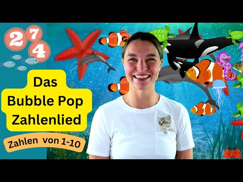 Bubble Pop Zahlenlied | Nummern 1-10 | Erste Worte und Zahlen spielerisch lernen mit Miss Josi