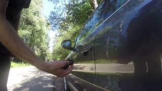 How to lock/unlock keyless entry car without remote - Demonstration