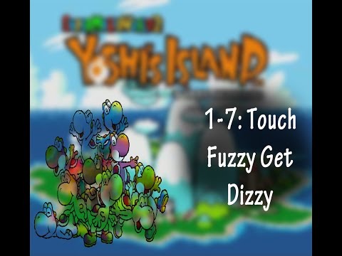 Super Mario World 2: Yoshi's Island - World 1 Touch Fuzzy Get Dizzy (No Commentary)