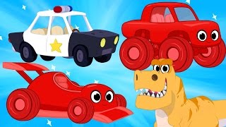 Race Cars, Police Cars, Dinosaurs, trucks + firetrucks superheroes(Morphle&#39;s Crazy Dream Kids Video)