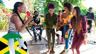 Video thumbnail of "Sevana, Jaz Elise, Lila Ikè and Naomi Cowan | Rock & Groove Riddim Freestyle | 1Xtra Jamaica 2020"