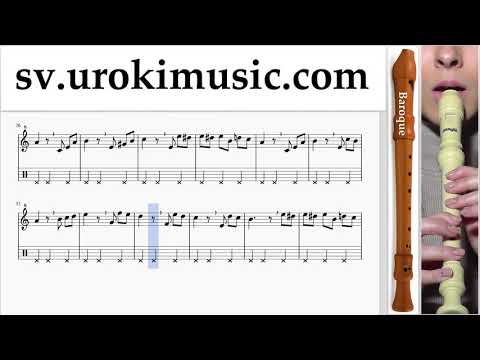 Hur Man Spelar Blockflöjt (Barock) Beethoven - Für Elise Noter Tabs Del#2 um-b492