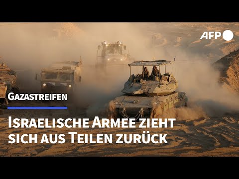 Israelisches Militär zieht sich aus Teilen des Gazastreifens zurück | AFP