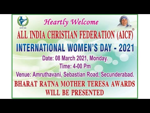 All India Christian Federation (AICF) || International Womens Day - 2021