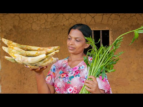 Easy recipe of Meat taste lasia spinosa curry - Kohila dalu curry - mali cooking in nature
