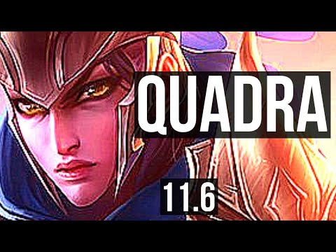 QUINN vs FIORA (TOP) | Quadra, 12/1/3, 1.7M mastery, Legendary, 600+ games | KR Master | v11.6