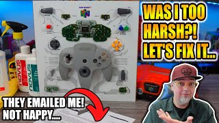Was I Too HARSH With This N64 TRASH!? Grid Studio Wasn't Happy With My Video! Let's Fix Their "ART"!