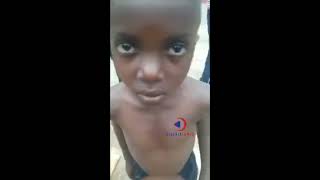 Nigerian yoruba father tie up  his son and burn him on fire