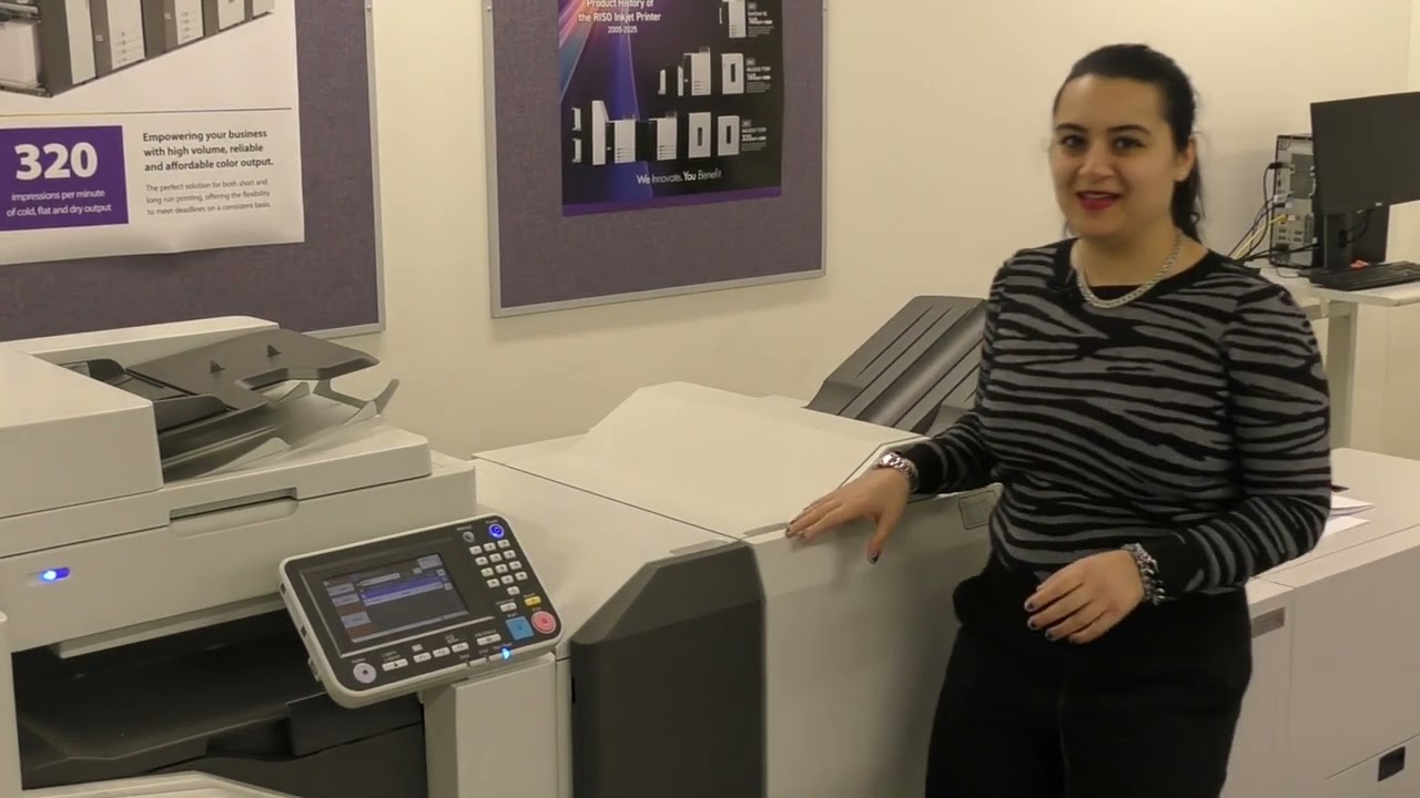 RISO, Inc  Ink Drops E21： The SDD Booklet Finisher