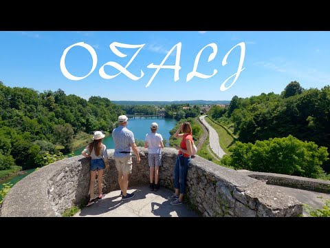 Stari grad Ozalj - Video obilazak - 4K  (Walking video tour)