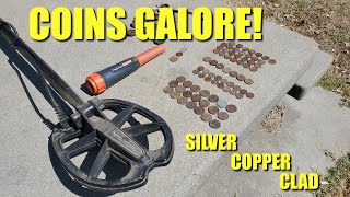 Metal Detecting: TONS of Coins at the Old Park!