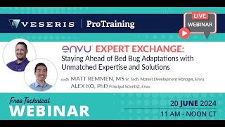 Veseris ProTraining Technical Webinar featuring Envu - June 20