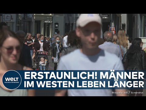 LEBENSERWARTUNG IN DEUTSCHLAND: Anstieg nach Pandemie – Männer im Westen leben länger