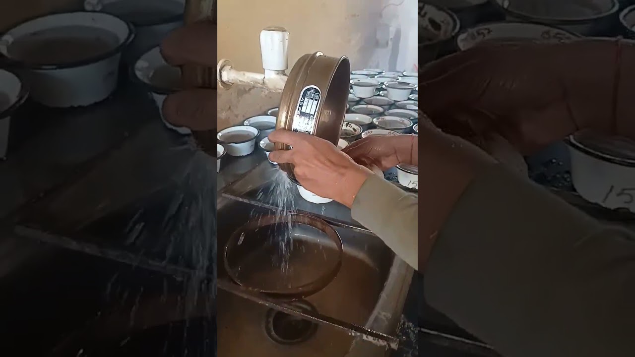 Wet Sieve Analysis | Soil Mechanics | Civil Engineering #test #geotech #lab #soil