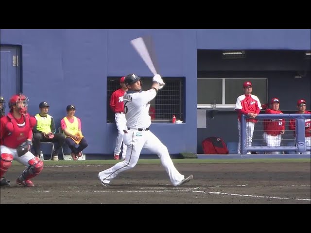 【ファイターズ春季キャンプ】ファイターズ・中田 今年対外試合初ホームランは逆方向弾‼ 2020/2/19