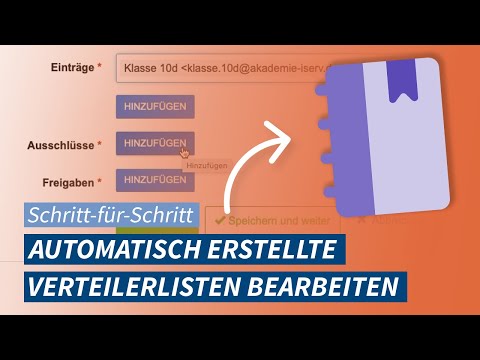 So einfach modifizierst Du automatisch erstellte IServ-Verteilerlisten