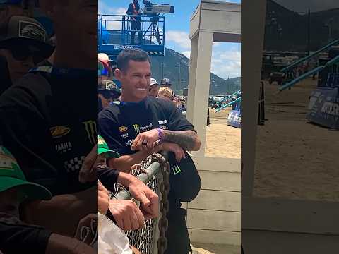 Brian Deegan a little nervous BIG WHIPS by Haiden during race 🔥😂 #motocross