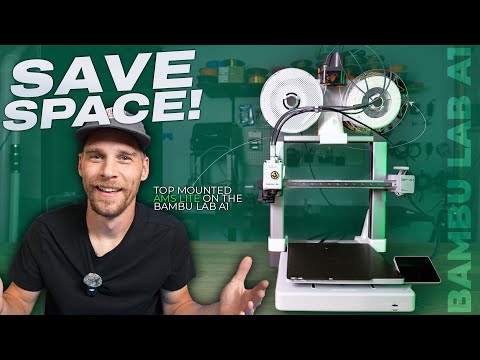 How to TOP MOUNT your AMS Lite on the Bambu Lab A1 (5 Minute Guide!)