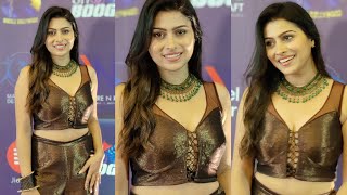 Aparna Dixit In Brown outfit with Green Neckless a