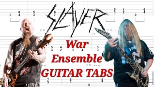 Slayer - War Ensemble | Rhythm & Lead GUITAR TABS | Cover | Tutorial | Lesson