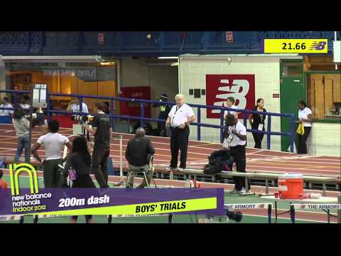 Boys 200m Heat 6 - New Balance Indoor Nationals 2012