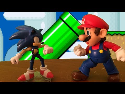 Mario VS Sonic Stop Motion REMATCH