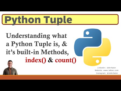 Python Tuples Supported Methods Index Count
