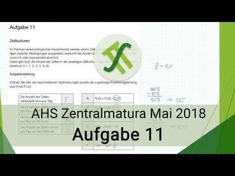AHS Mathematik Zentralmatura Mai 2018 - Aufgabe 11