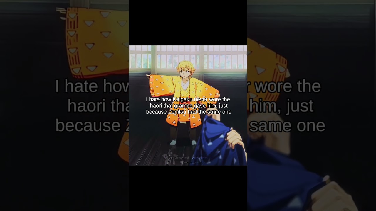 His hatred over zenitsu