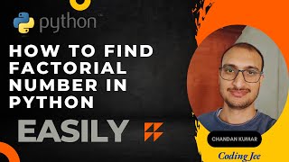 Find factorial in python programing  #coding #python